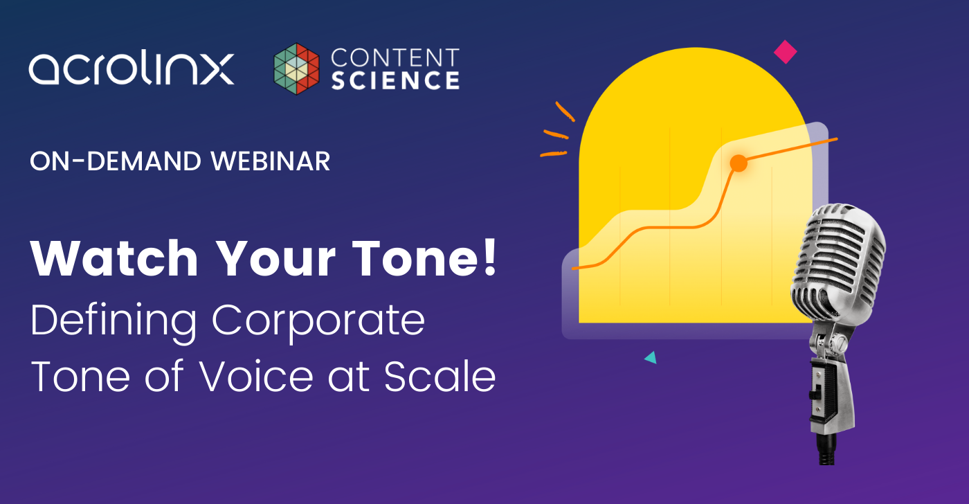 Defining Corporate Tone of Voice at Scale Webinar
