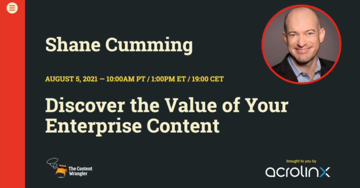 Discover the value of your enterprise content webinar.