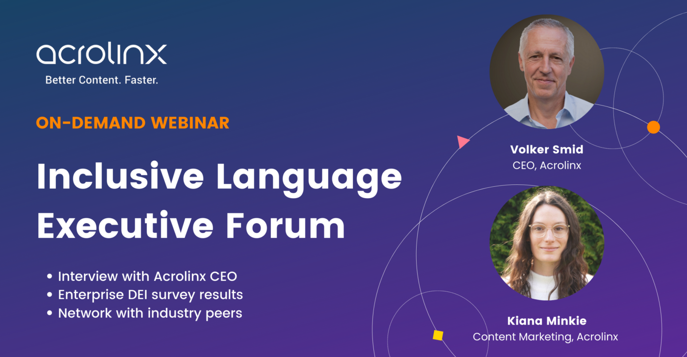 Inclusive Language Executive Forum