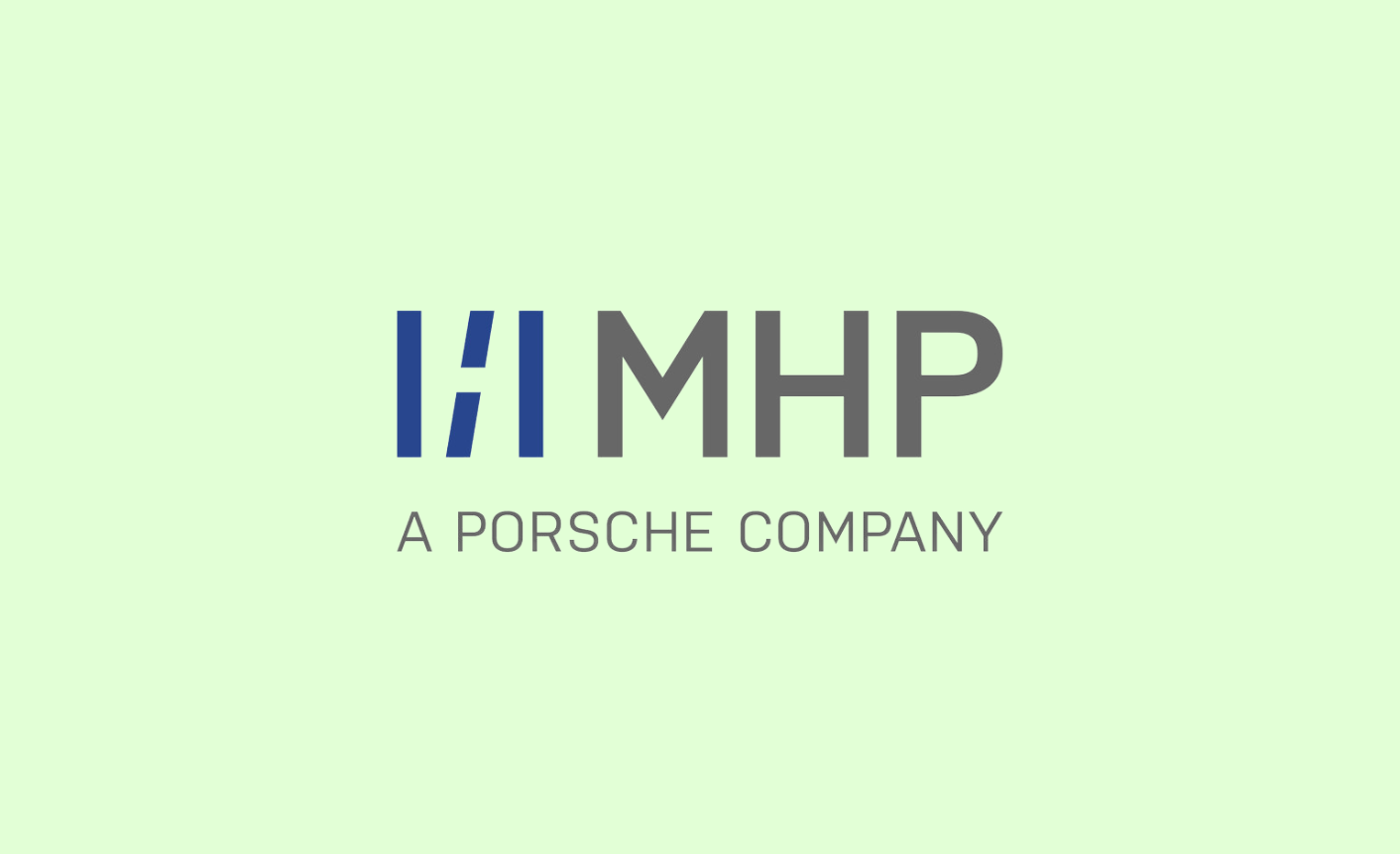MHP logo on mint background.
