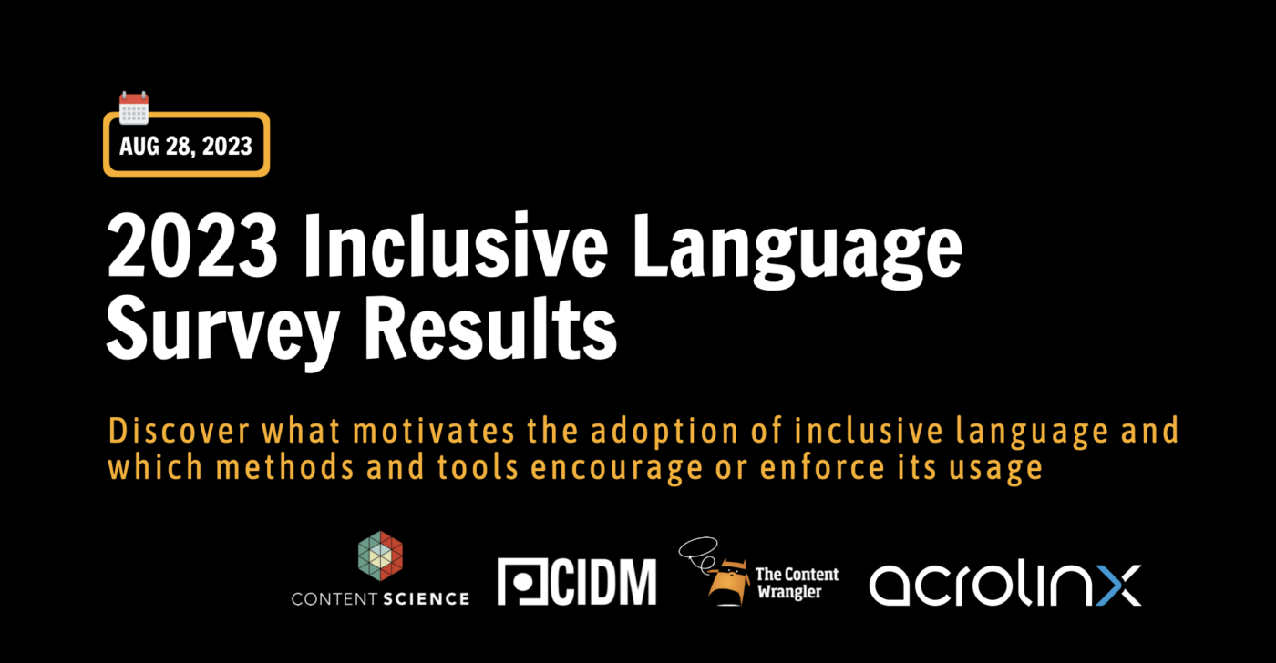 Content Wrangler Inclusive Language Webinar.