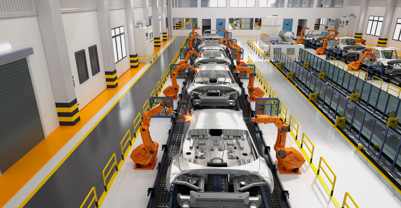 An image of a automative assembly line in the factory