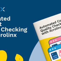 Automated content quality checking with Acrolinx
