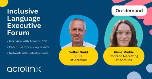 Inclusive language executive forum