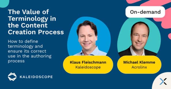 The value of terminology in the content creation process