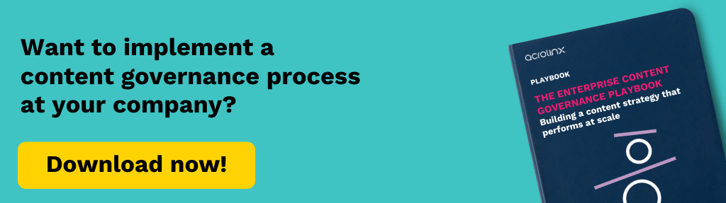 Download the Enterprise Content Governance Playbook.