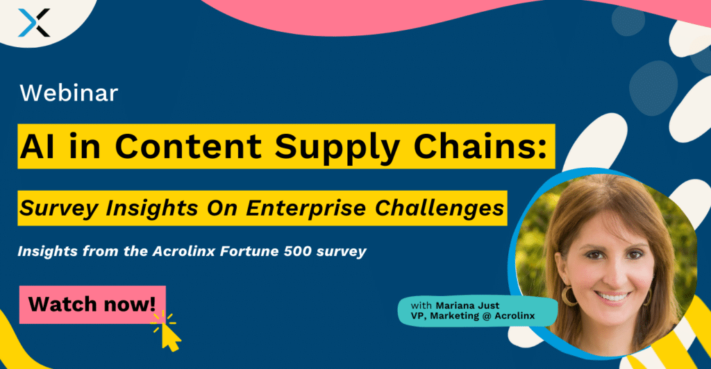 AI in the Content Supply Chain webinar banner.