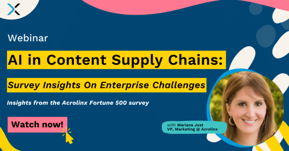 AI in the Content Supply Chain webinar banner.