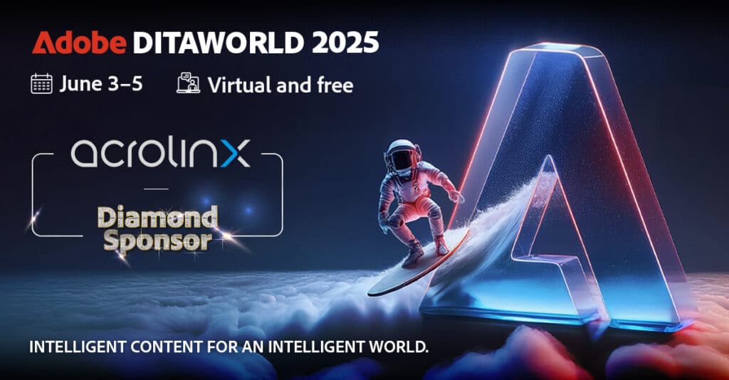 Adobe DITAWORLD 2025 sponsorship.