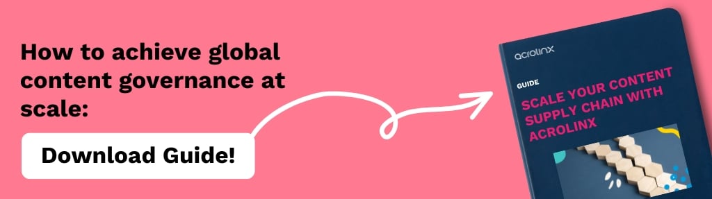 Promotional banner that links to the download page of a free guide about scaling your content supply chain.