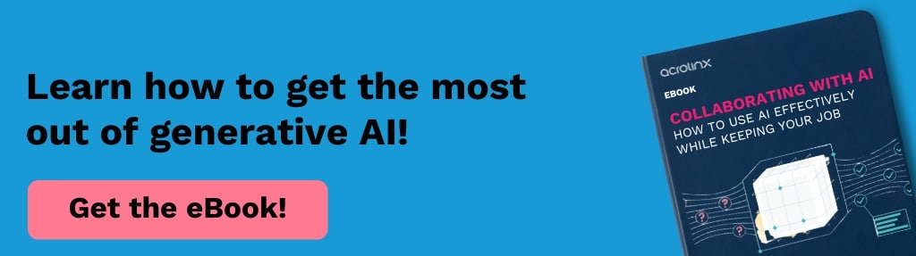 Promotional banner linking to the eBook "Collaborating with AI".