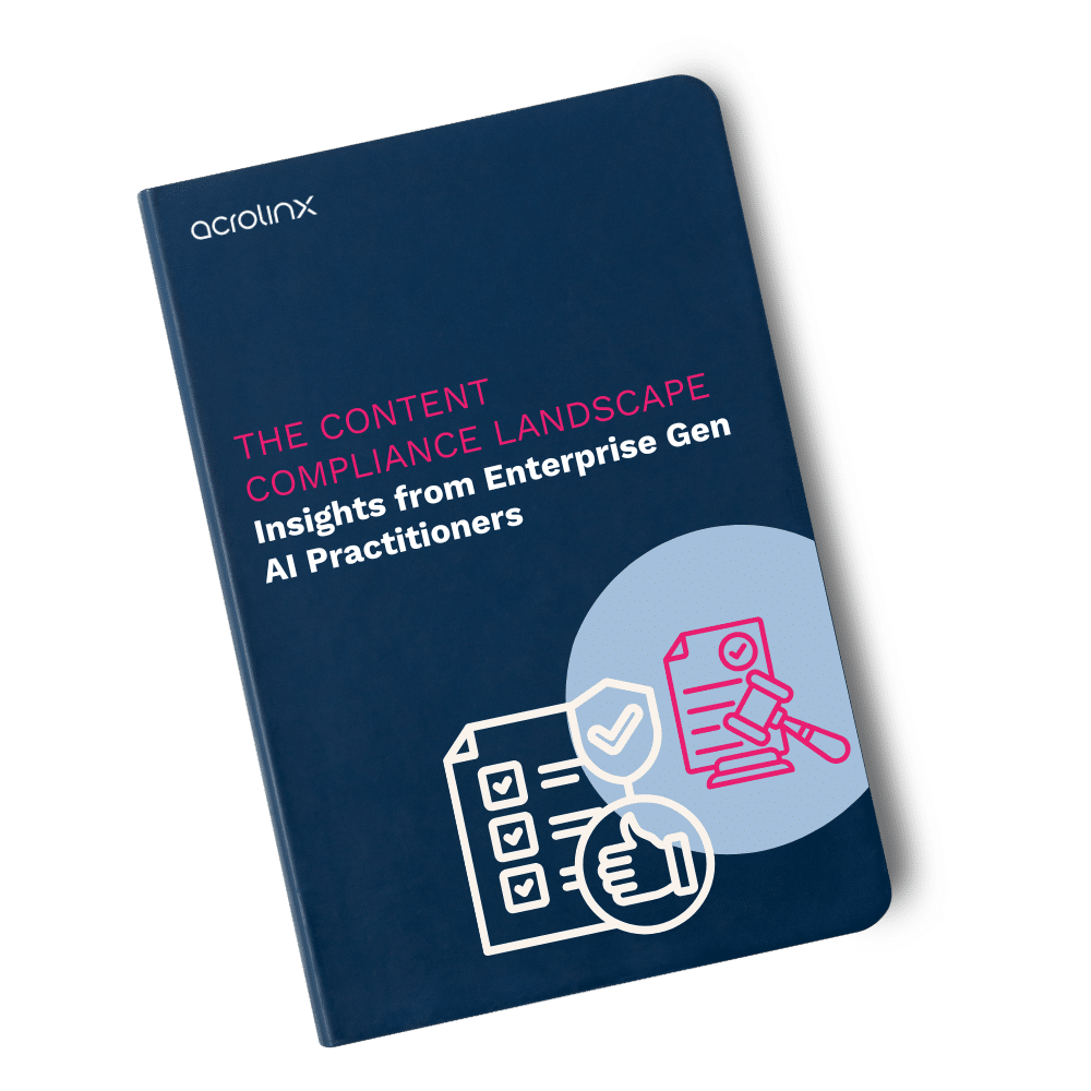 Dark book cover for the Content Compliance Report.