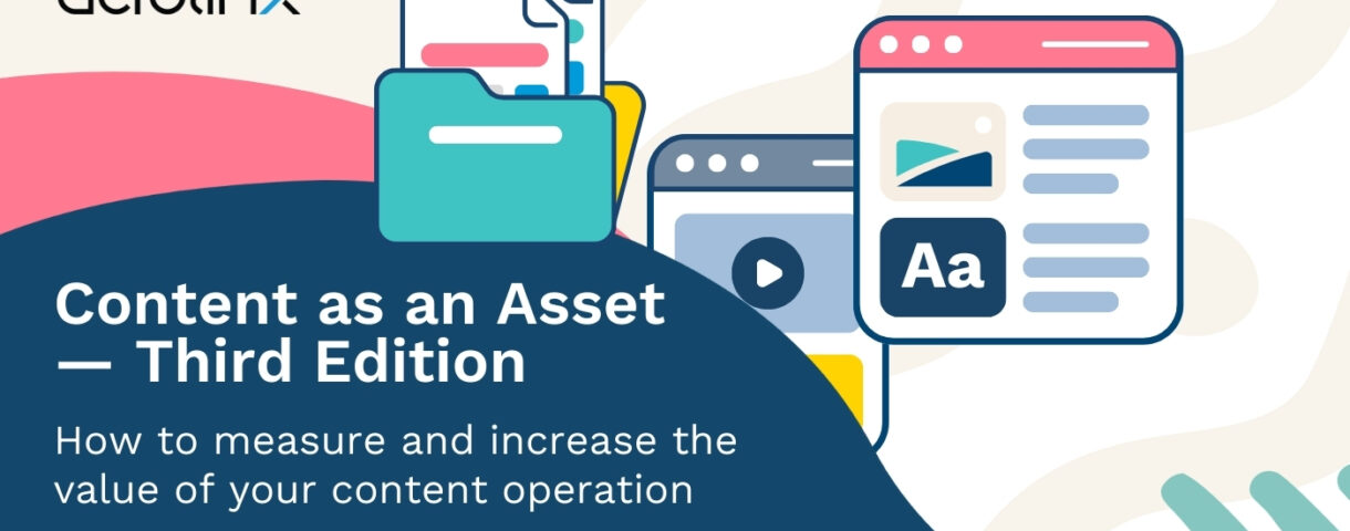 Banner promoting the third edition of the guide "Content as an Asset".
