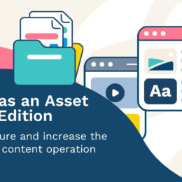 Banner promoting the third edition of the guide "Content as an Asset".